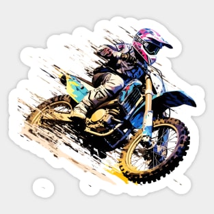 Moto Racing Fast Speed Competition Abstract Sticker